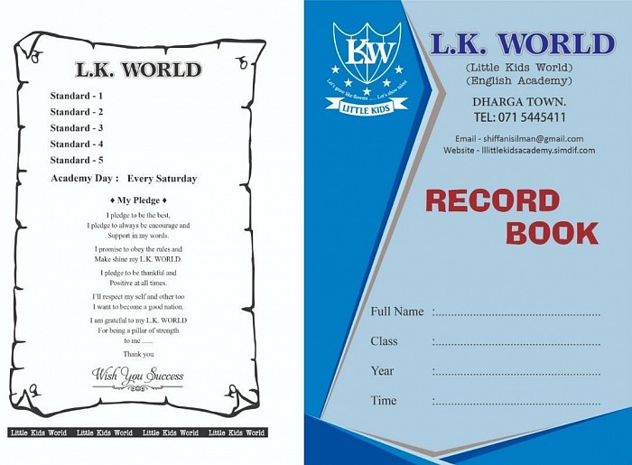 L.K.World record book